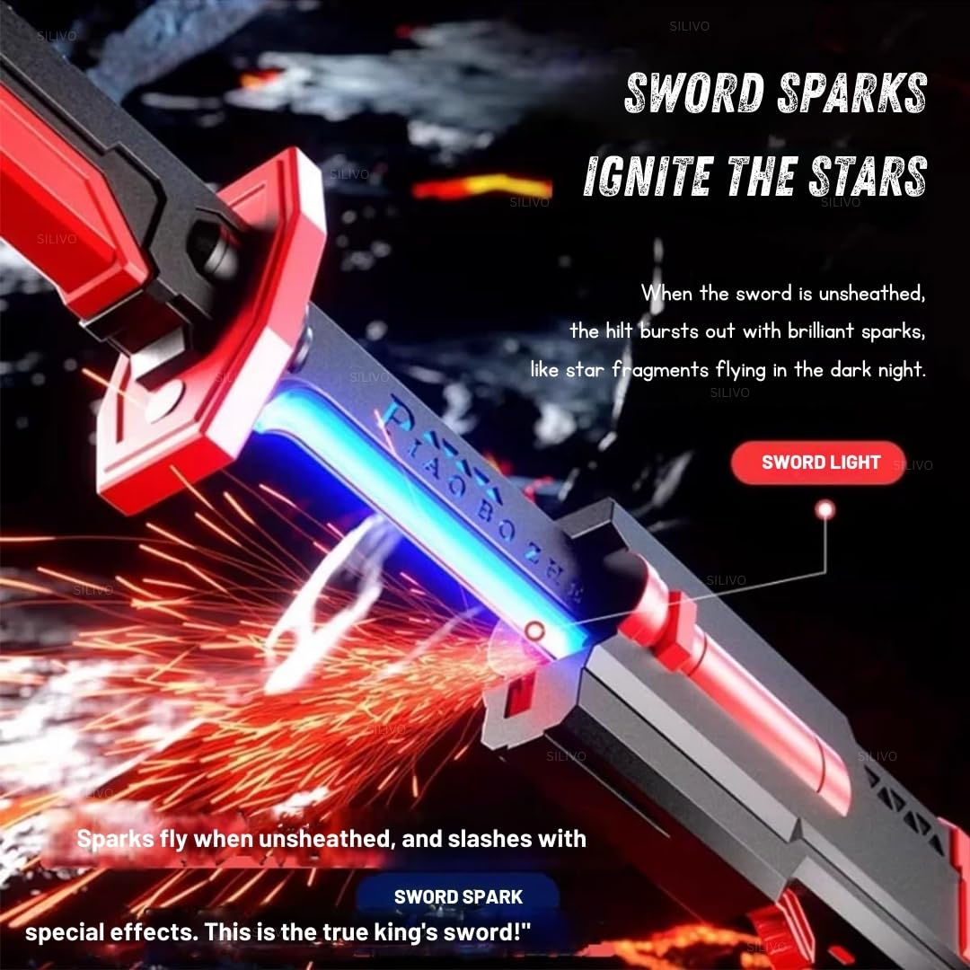 LED Katana Sword with Smoke, Spark & 7 Color Lights