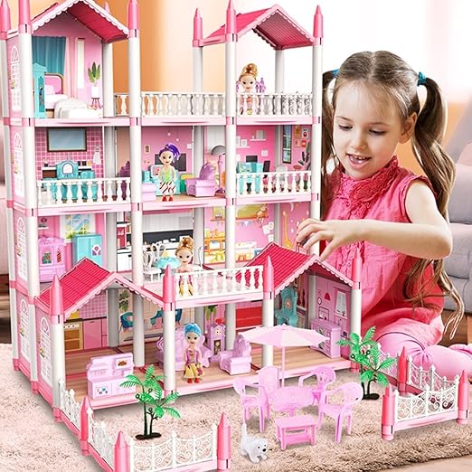 Big Princess Doll House for Kids – 14 Rooms