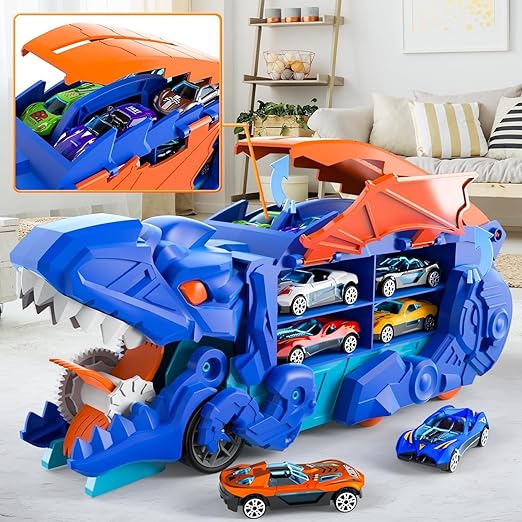 Dinosaur Transporter Truck Toy