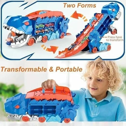 Dinosaur Transporter Truck Toy