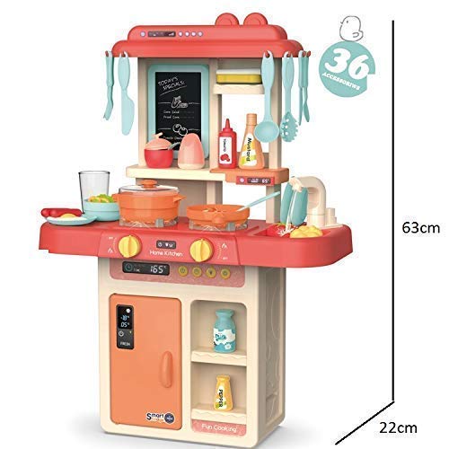 Kitchen Playset with Lights, Running Water Sink