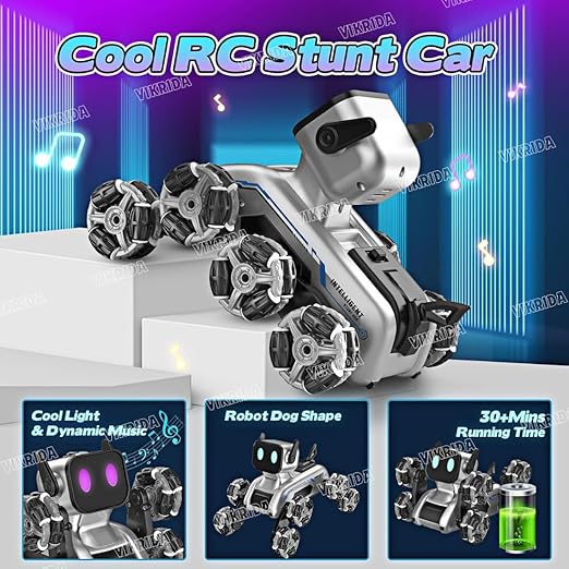 RC 8WD Gesture Sensor RC Stunt car with Light