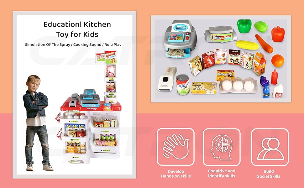 Kids Supermarket Playset & accessories