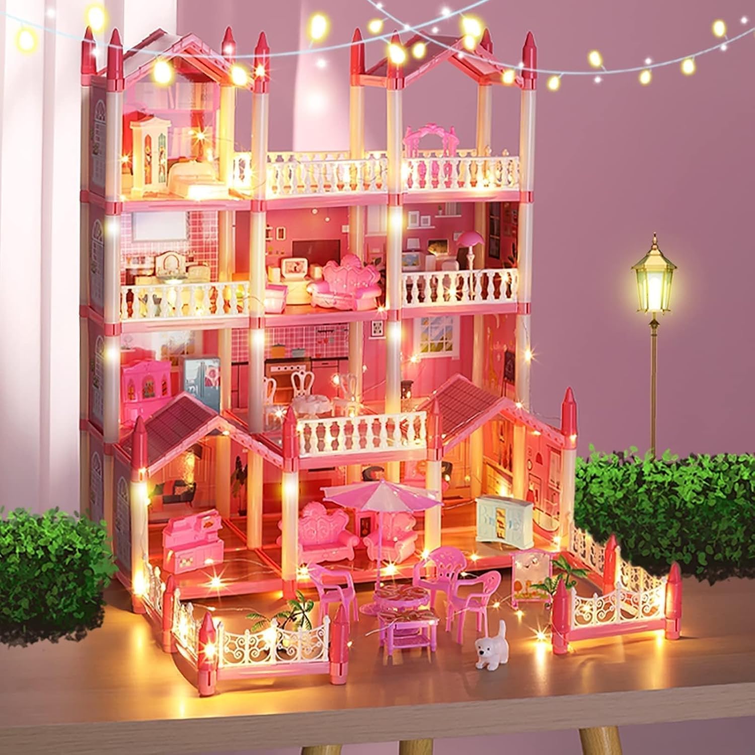 Big Princess Doll House for Kids – 14 Rooms
