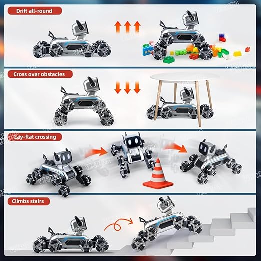 RC 8WD Gesture Sensor RC Stunt car with Light