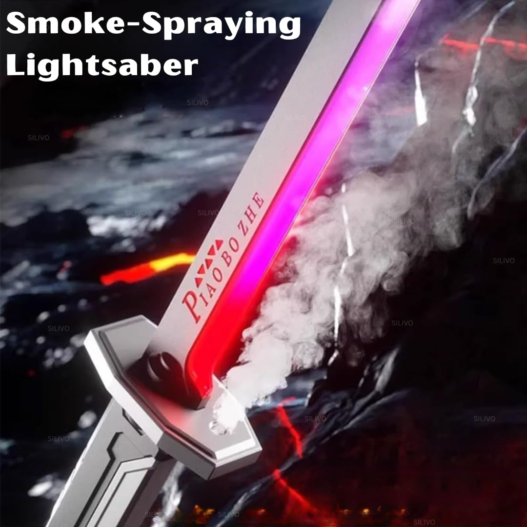 LED Katana Sword with Smoke, Spark & 7 Color Lights