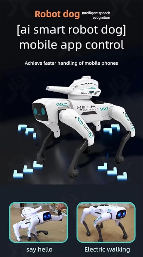 AI Smart Robot Dog Programmable RC, App Control