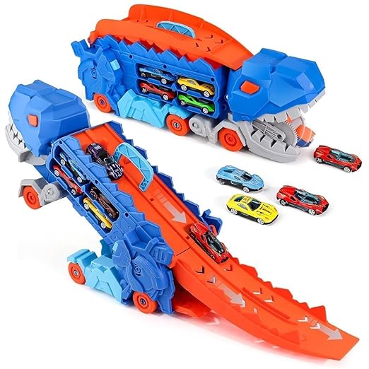 Dinosaur Transporter Truck Toy