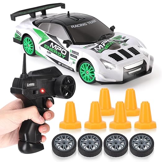 1/24 RC Drift Car 4WD  Racing Car with LED Lights