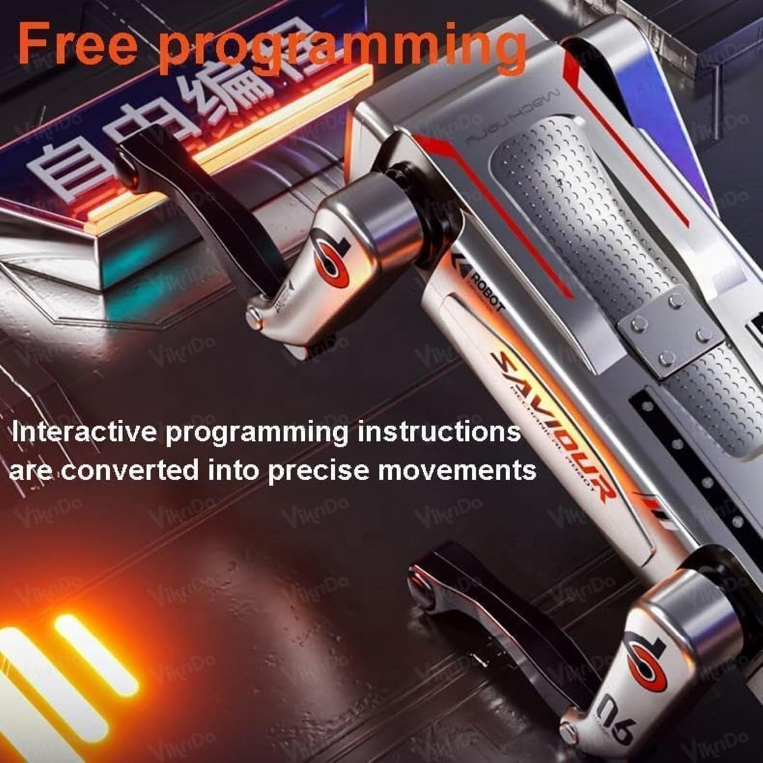 Smart RC Robot Dog with Stunt Action, Lights & Music