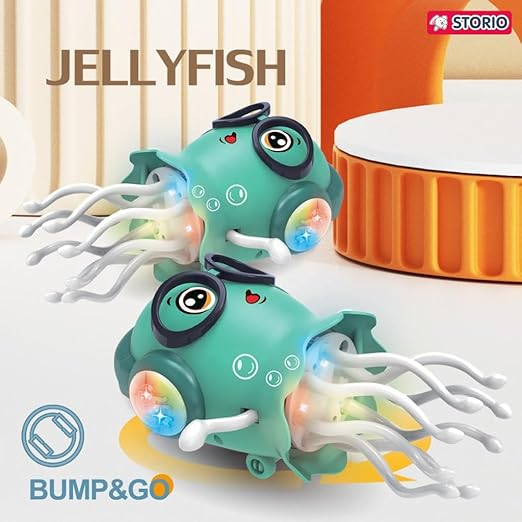 Dancing Jellyfish ,Music, LED Lights & 360° Action