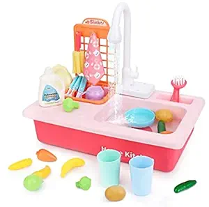 Kids Sink Dishwasher ,13 PCs Pretend Play Toy