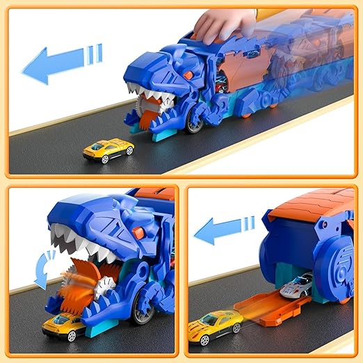 Dinosaur Transporter Truck Toy