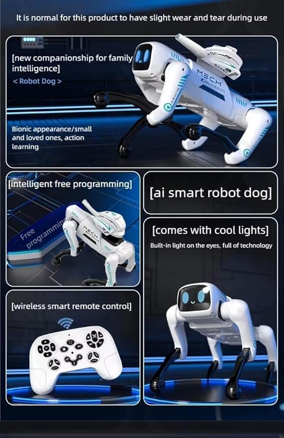AI Smart Robot Dog Programmable RC, App Control