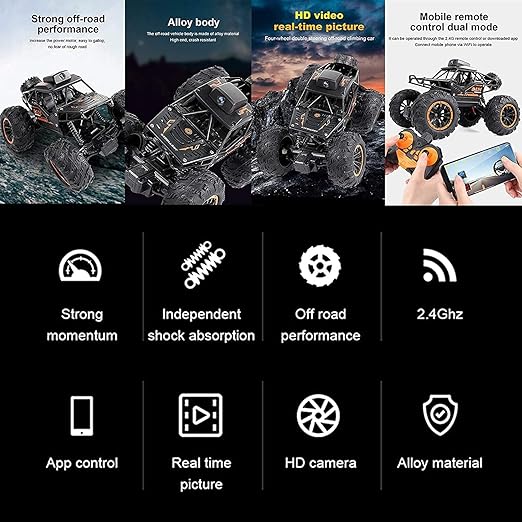 Rc Car Remote Control Car With 720P Hd Fpv Camera