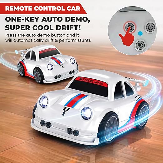 Mini RC Drift Car with LED Lights & Sound Effects