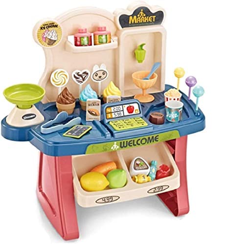 Supermarket Toy Set for Kids, Shopping Cart