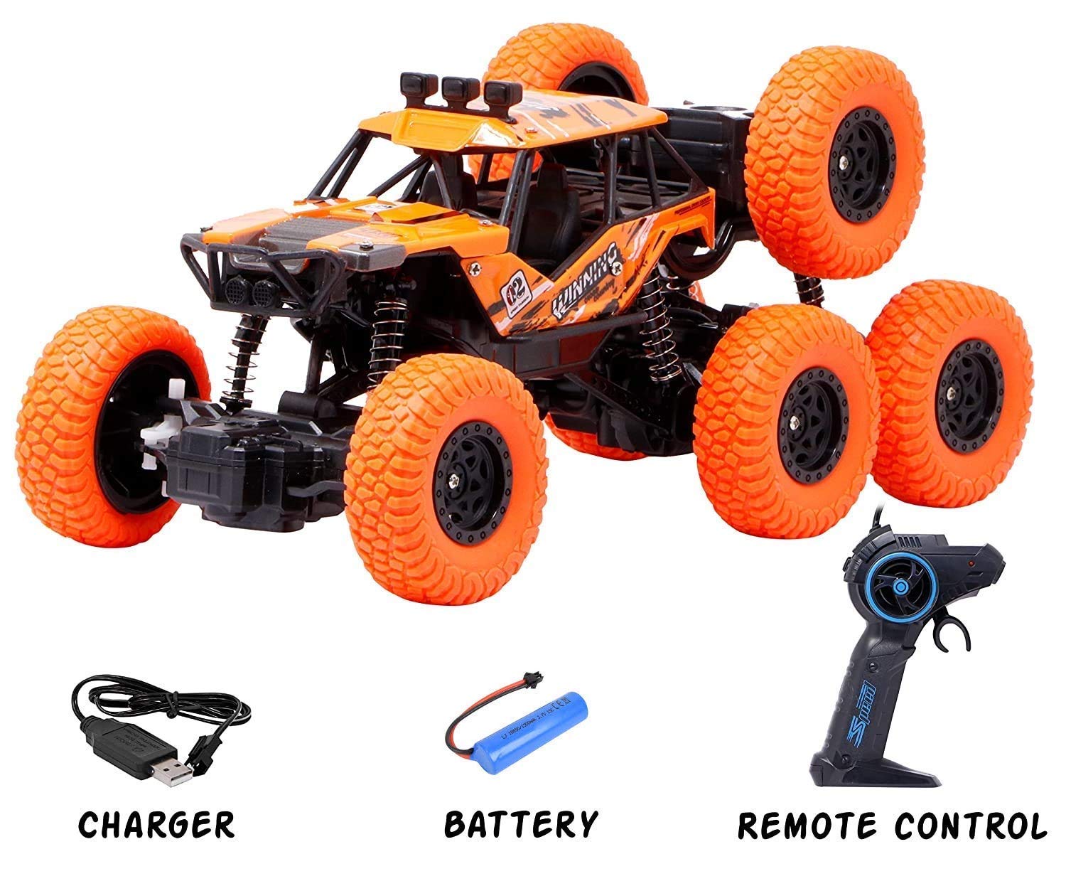 8 Wheel RC Rock Crawler Monster Truck 1:18 Scale