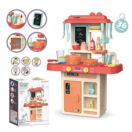 Kitchen Playset with Lights, Running Water Sink