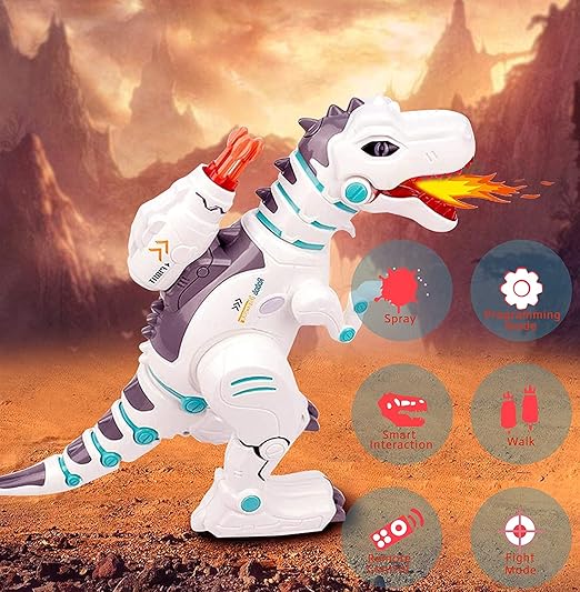 Remote Control Walking Robot Dinosaur Toy for Kids