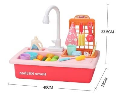 Kids Sink Dishwasher ,13 PCs Pretend Play Toy