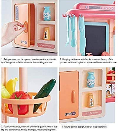 Kitchen Playset with Lights, Running Water Sink