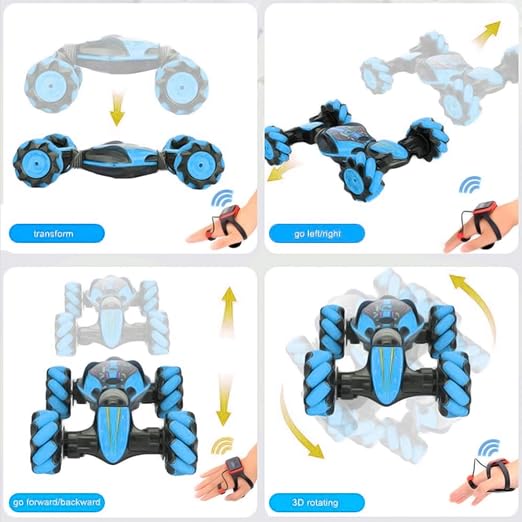 Gesture Sensor RC Off-Road Car with Double-Sided Rotation & Lights