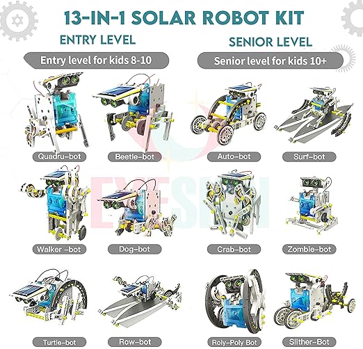 13-in-1 Solar Educational Robot Kit Toys