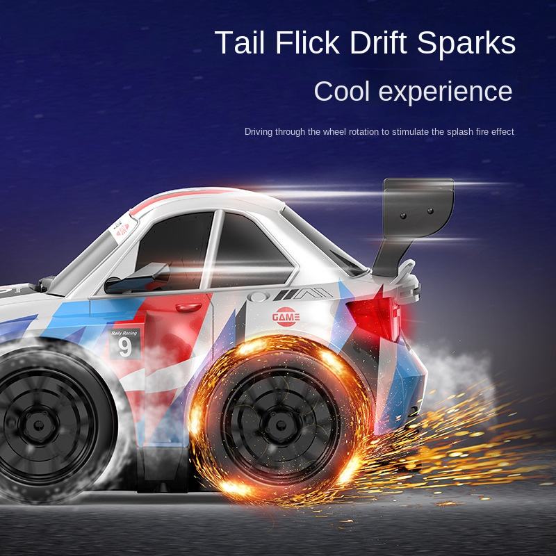High-Speed RC Drift Car with Spark Wheel Effects